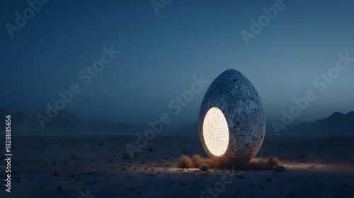 Fototapeta Naklejka Na Ścianę i Meble -  Digital creative egg, futuristic design, 3D render, colorful, abstract, modern digital art. Concept:
Innovation, creativity, technology, 3D design, abstract concept, digital art, modern illustration.