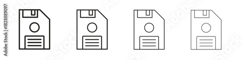 Floppy disk icons. premium symbol. Vector sign icon logo template.