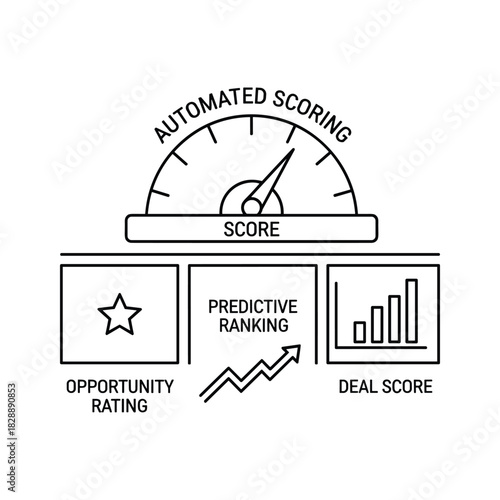 Underwater Submersible Drone Line Art Icon