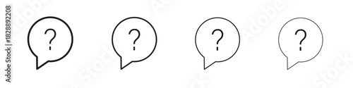 Interrogation icons. premium symbol. Vector sign icon logo template.