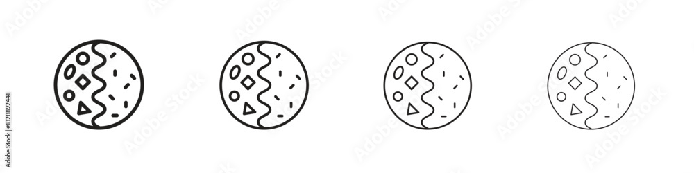 Obraz premium Kare raisu icons. premium symbol. Vector sign icon logo template.