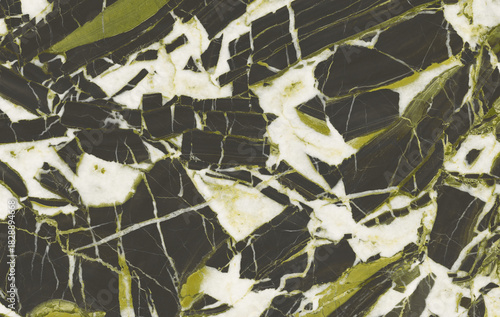 Black and white cracked mosaic marble texture with bold geometric stone fragments, dramatic high-contrast abstract mineral pattern ideal for luxury interiors, branding, and digital design