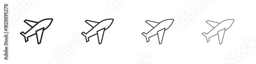 Plane icons. premium symbol. Vector sign icon logo template.