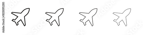Plane icons. premium symbol. Vector sign icon logo template.
