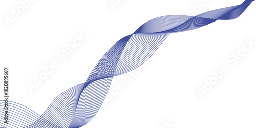 Abstract background with waves for banner. Web banner size. Abstract wave element for design. Element for design isolated on white and blue.	