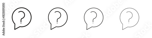 Question icons. premium symbol. Vector sign icon logo template.