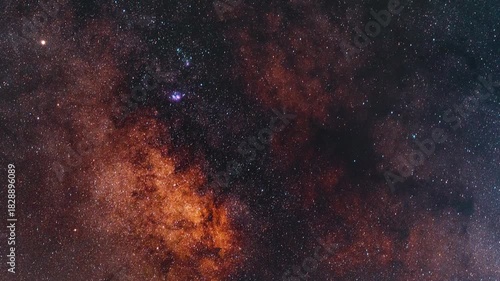 Wallpaper Mural Deep space Milky Way galaxy,  cosmos time lapse,. Astronomical background. Torontodigital.ca