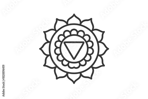 Swadhisthana Sacral Chakra graphic for spiritual healing and meditation