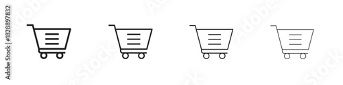 Shopping icons. premium symbol. Vector sign icon logo template.