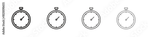 Stopwatch icons. premium symbol. Vector sign icon logo template.