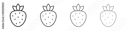 Strawberry icons. premium symbol. Vector sign icon logo template.