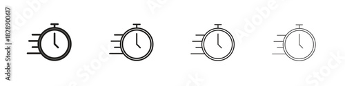 Time fast icons. premium symbol. Vector sign icon logo template.