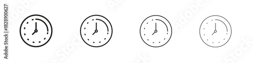 Time quarter past icons. premium symbol. Vector sign icon logo template.