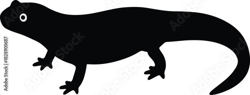 Black vector silhouette illustration of wild and farm animals, including horse, wolf, bull, and boar Black vector silhouette illustration of wild 