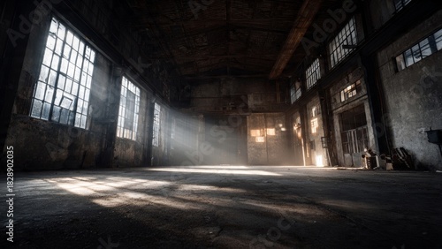 Wallpaper Mural Sunlight Streams Through Abandoned Factory Hall Interior

 Torontodigital.ca