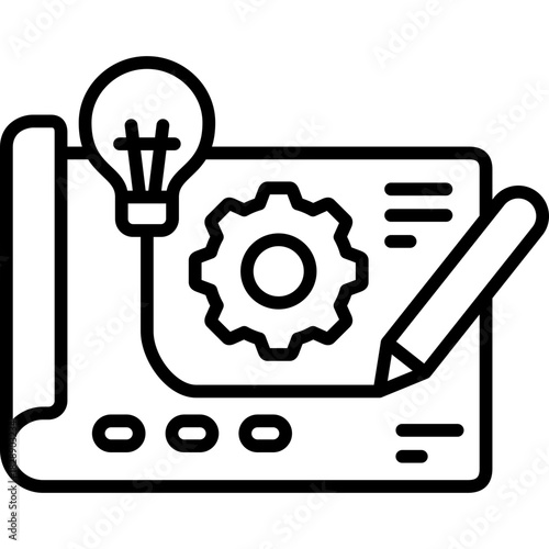 Blueprint outline icon