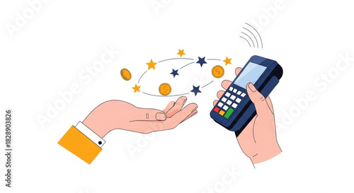 Seamless payment with mobile POS terminal, a pathway to rewards, customer loyalty, and a bright future for your growing business
