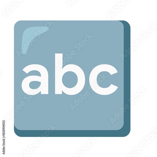 3d blue abc letter 