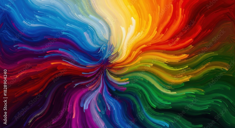 Obraz premium Minimal Watercolor Wash. Luxe Soft Gradient Art Background.