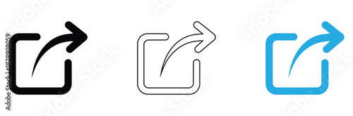 Share the vision with these sleek, modern icons perfect for presentations, app design, and website interfaces that encourage engagement and instant communication