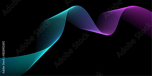 Cyber Energy Wave with Smooth Fluid Gradient Lines