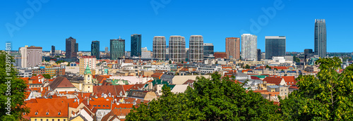 Beautiful panorama of Bratislava, Slovakia