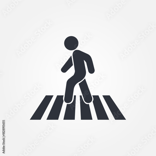 pedestrian icon symbol illustration vector eps10 logo template design pattern seamless bright minimal design flat design realistic style simple design modern design