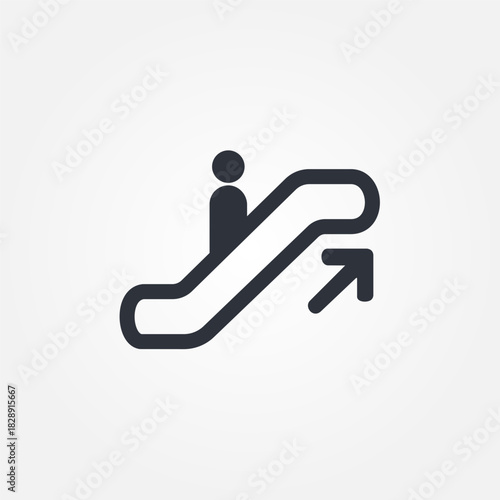 escalator icon symbol illustration vector eps10 logo template design pattern seamless bright minimal design flat design realistic style simple design modern design