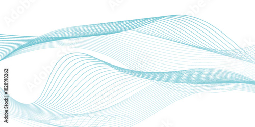 Abstract blue smoke wave background.