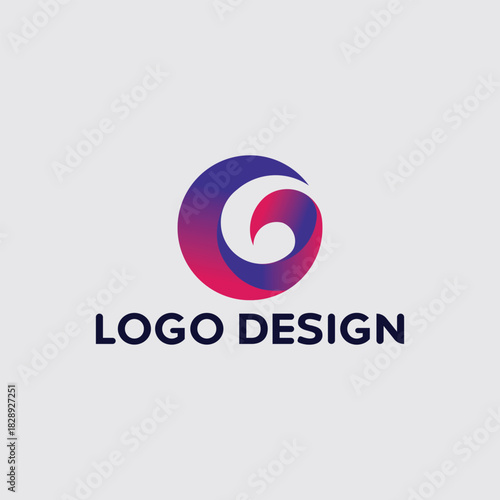 Stylized letter g monogram design