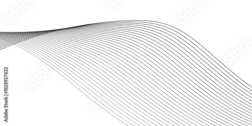 Trendy geometric background of smooth wave blend lines. Vector illustration for banners, posters, covers. Abstract modern design, Abstract background vector.