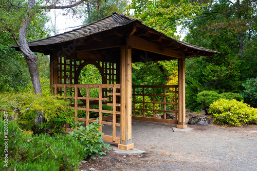 Canvas Print Gresham Japanese Garden Beautiful View at Fall