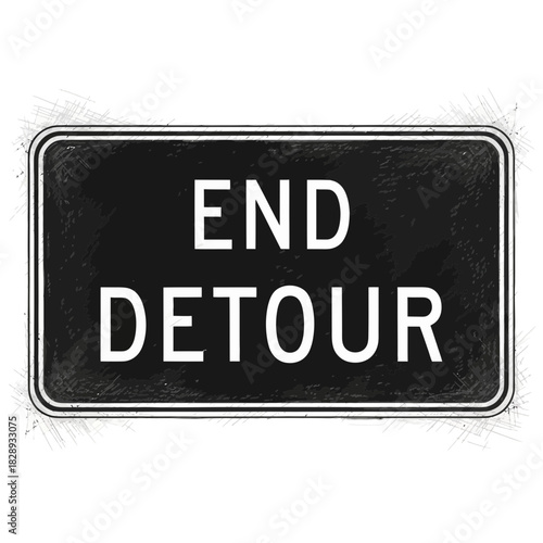 Road Closure Ends: Detour Signifying the Completion of a Road Diversion