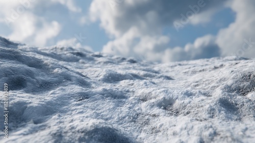 Wallpaper Mural Beautiful Snowy Landscape with Soft Snow Texture and Dramatic Cloudy Sky in the Background Capturing the Essence of Winter Serenity and Tranquility Torontodigital.ca