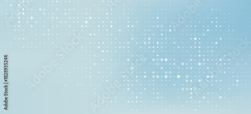 Healthcare Medical Plus Pattern. Blue Mathematical Plus Symbols Pattern. Math Design Elements Background. Medical Tech Background. Vector Illustration.