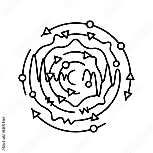 Security shield with fingerprint, mobile and certificate icon isolated on