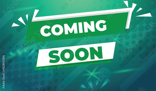 Coming soon text promotion announcement  new product release early coming soon adhesive template
