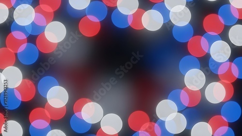 Colorful Bokeh Lights Celebration, Abstract Background, Festive Atmosphere, Artistic Photography, Dynamic Viewpoint