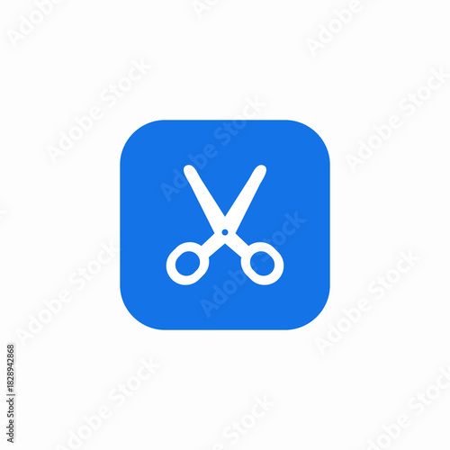open scissors tool icon sign vector