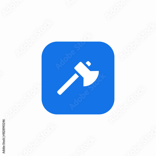 tool axe icon sign vector