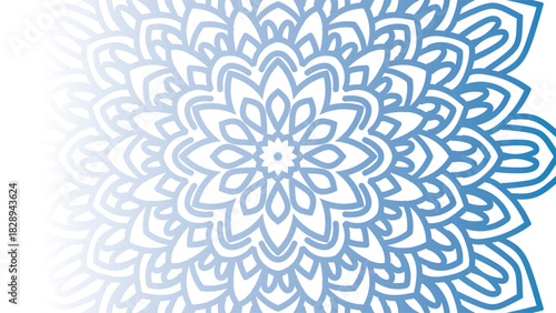 Mandala Background - Gradient round mandala .Hand Made design by vishal Singh. Christmas Fest