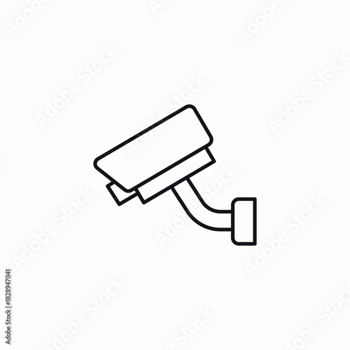 surveillance camera icon sign vector
