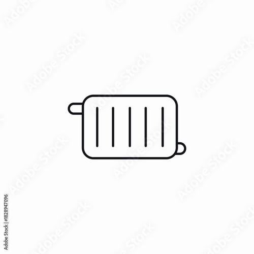 wall radiator icon sign vector
