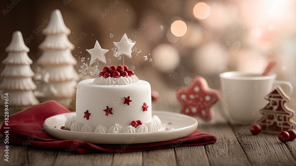 Fototapeta premium a christmas cake