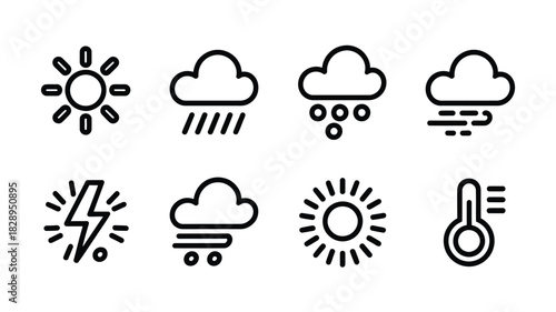 Weather Line Icons
