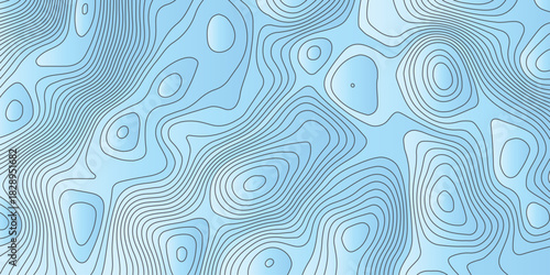 Soft blue abstract topographic contour pattern with smooth flowing lines, organic shapes, and modern minimalist style, ideal for backgrounds, maps, branding, and contemporary graphic design.