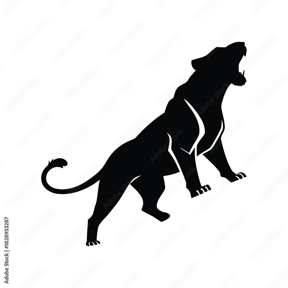 Fototapeta premium Abstract geometric shape with vibrant color palette isolated on white background