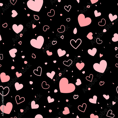 cute lovely heart seamless pattern for kids, abstract wallpaper background print 