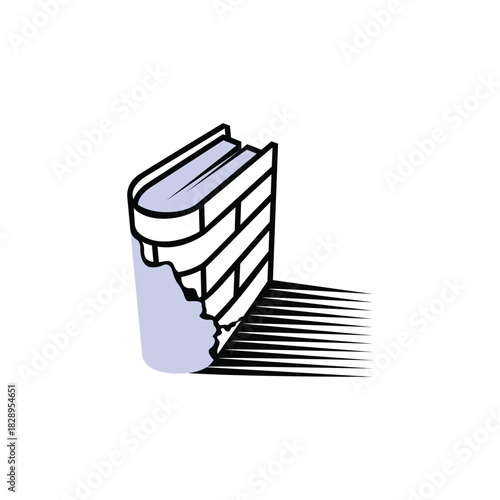 Book Of Wall Logo Template design