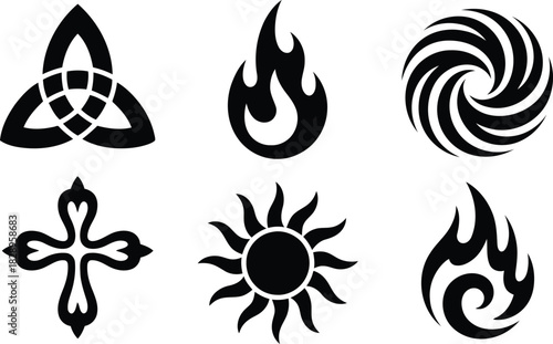 A hypnotic black spiral vortex design captures attention with its swirling concentric lines and geometric precision